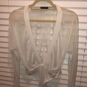 Pretty little things sheer body suit size m